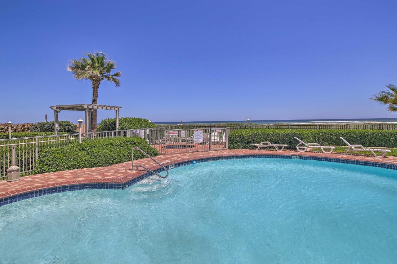 Sunny Oceanfront Condo On South Padre Island Beach Kültér fotó