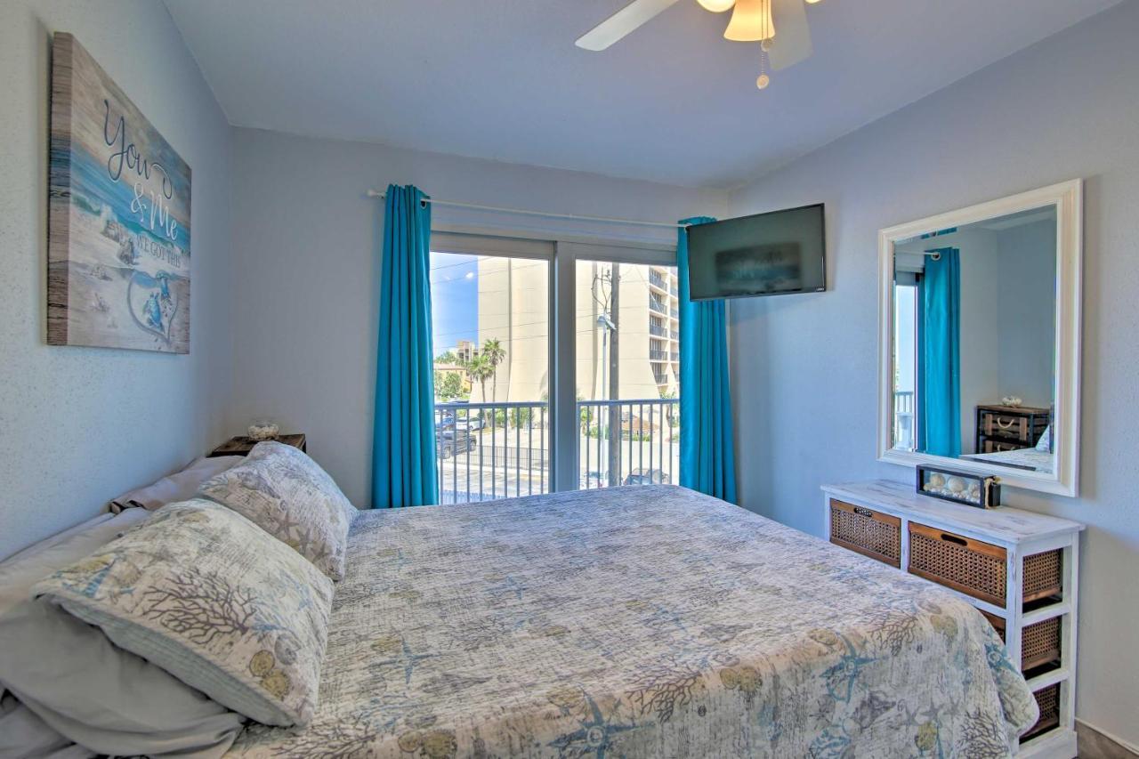 Sunny Oceanfront Condo On South Padre Island Beach Kültér fotó