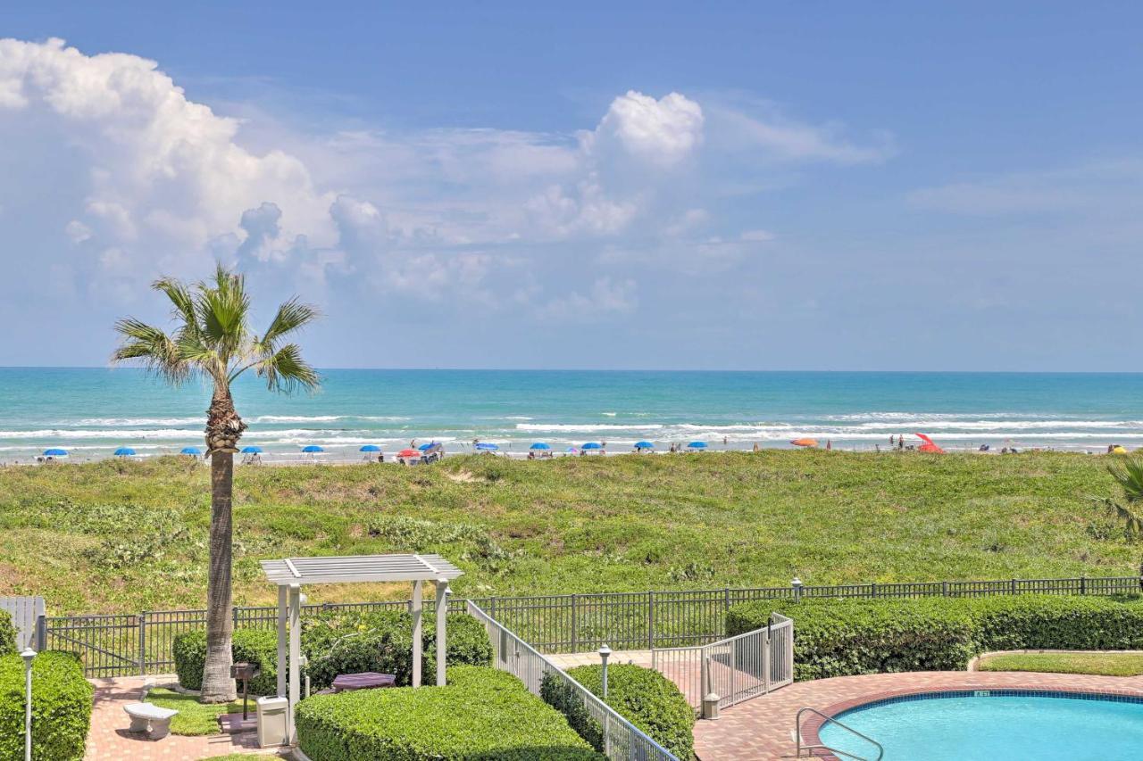 Sunny Oceanfront Condo On South Padre Island Beach Kültér fotó