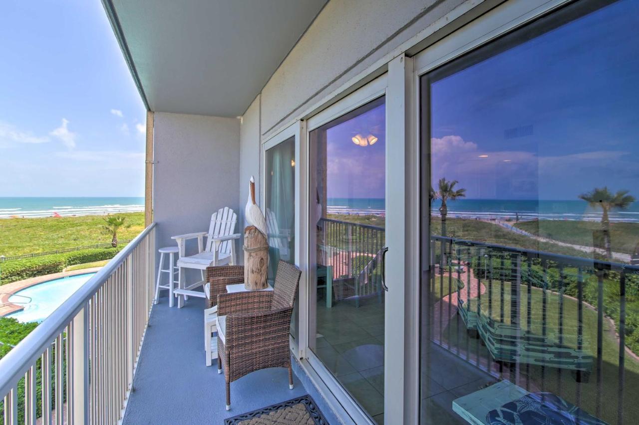 Sunny Oceanfront Condo On South Padre Island Beach Kültér fotó